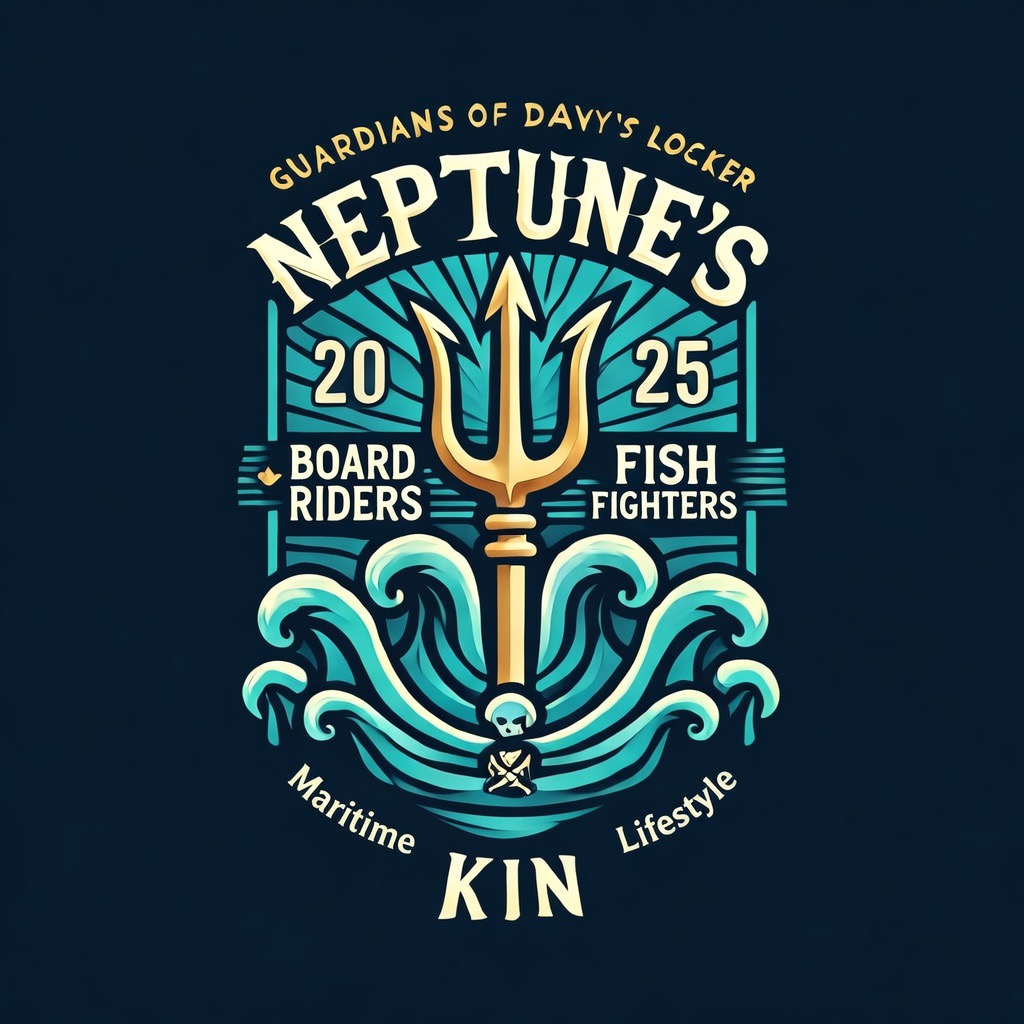 Neptune's Kin — Trident Badge